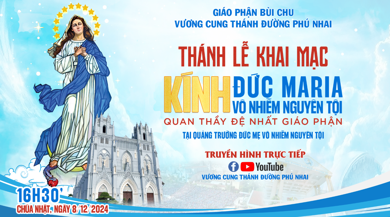 [TRỰC TIẾP] THÁNH LỄ KHAI MẠC KÍNH ĐỨC MARIA VÔ NHIỄM NGUYÊN TỘI- QUAN THẦY ĐỆ NHẤT GIÁO PHẬN BÙI CHU 2024
